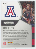 Josh Green 2020 2021 Panini Draft Picks Silver Series Mint Rookie Card #61
