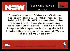 Dwyane Wade 2007 2008 Topps Generation Now Series Mint Card #GN3