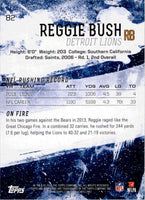 Reggie Bush 2014 Topps Fire Flame Foil Series Mint Card #82
