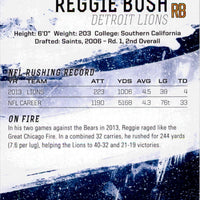 Reggie Bush 2014 Topps Fire Flame Foil Series Mint Card #82