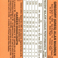 Greg Maddux 1990 Donruss Series Mint Card #158