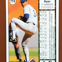 Nolan Ryan 1989 Upper Deck Series Mint Card #774