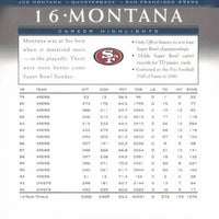 Joe Montana 2000 Upper Deck Legends Series Mint Card #71