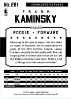 Frank Kaminsky 2015 2016 Panini Hoops Series Mint Rookie Card #281
