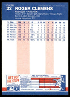 Roger Clemens 1987 Fleer Series Mint Card #32
