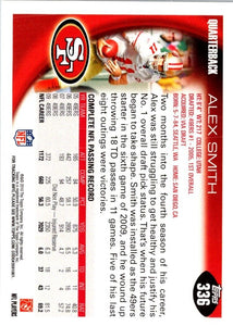 Alex Smith 2010 Topps Series Mint Card #336