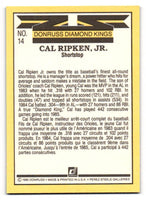 Cal Ripken Jr. 1985 Donruss Diamong King Series Mint Rookie Card #14
