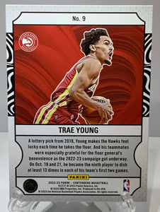 Trae Young 2022 2023 Panini Contenders Game Night Ticket Series Mint Card #9