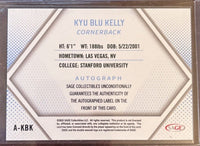 Kyu Blu Kelly 2023 Sage Red Autograph Card #A-KBK
