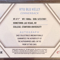 Kyu Blu Kelly 2023 Sage Red Autograph Card #A-KBK