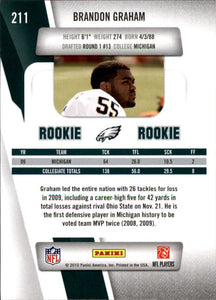 Brandon Graham 2010 Panini Prestige Series Mint ROOKIE Card #211