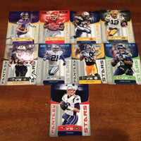 2019 Score Football Fantasy Stars 20 Card Insert Set with Mahomes, Brady, Barkley Plus