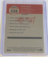 Whitey Herzog 2022 Topps Chrome Platinum Series Mint Card  #338
