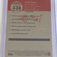 Whitey Herzog 2022 Topps Chrome Platinum Series Mint Card  #338