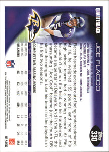 Joe Flacco 2010 Topps Series Mint Card #330