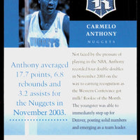 Carmelo Anthony 2004 2005 Upper Deck Rivals Series Mint Card #20