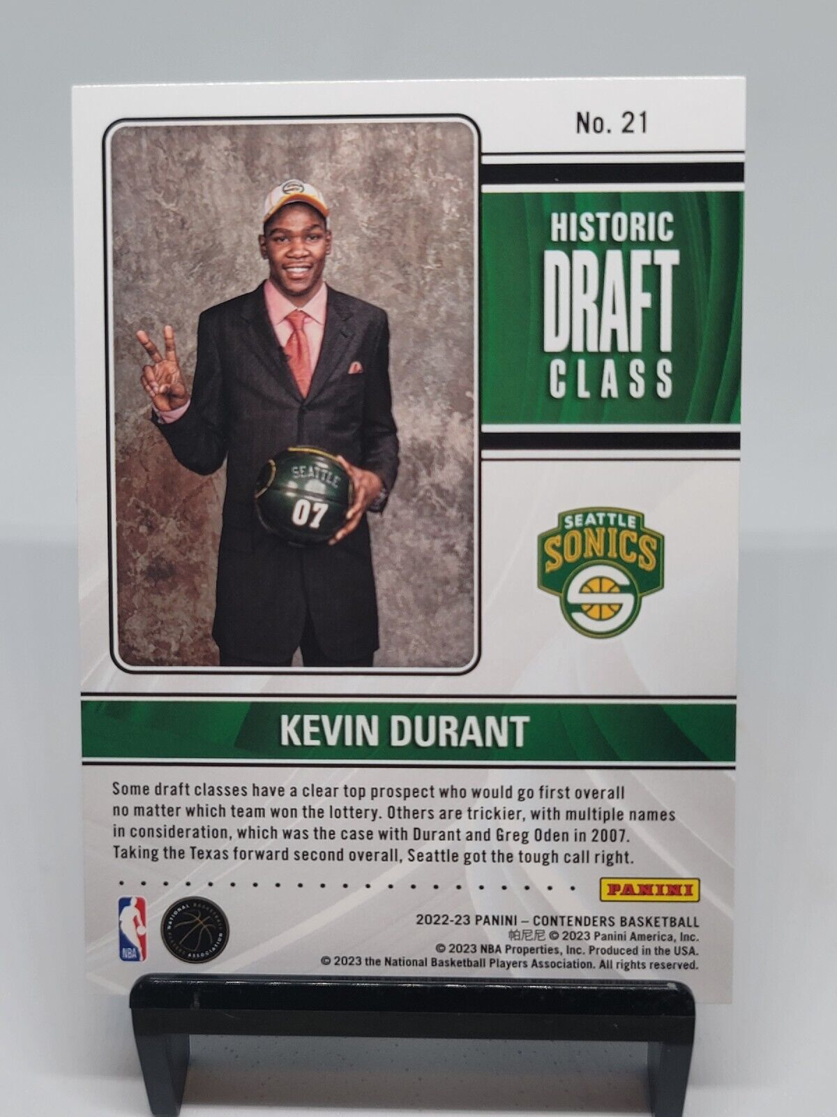 Kevin Durant 2022 Prizm Draft Picks On Campus #OC-KD Price Guide - Sports  Card Investor