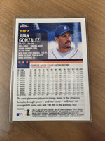 Juan Gonzalez 2000 Topps Chrome Traded Series Mint Card #T97
