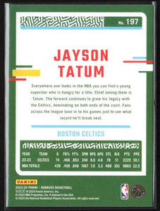 Jayson Tatum 2023 2024 Panini Donruss Series Mint Card #197