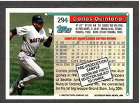 Carlos Quintana 1994 Topps Pre-Production Sample Series Mint Card #294
