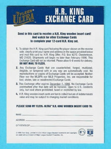 Juan Gonzalez 1996 Fleer Ultra HR King Exchange Series Mint Card