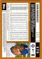 Ivan Rodriguez 2002 Topps Series Mint Card #175
