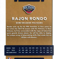 Rajon Rondo 2017 2018 Panini Donruss Series Mint Card #94