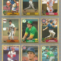 1987 Topps and 1987 Topps Traded Complete Mint Sets in Album.