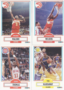 1990 1991 Fleer Basketball Series Complete Set with Michael Jordan, Larry Bird, Kevin McHale, Robert Parish, Karl Malone, John Stockton and Others!