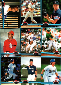 1991 Topps Stadium Club Baseball Series HUGE Complete Mint 600 Card Set Premier Edition Loaded with Stars, Rookies and Hall of Famers Ken Griffey Jr., Cal Ripken Jr, George Brett, Nolan Ryan Plus