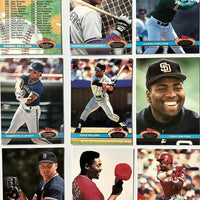 1991 Topps Stadium Club Baseball Series HUGE Complete Mint 600 Card Set Premier Edition Loaded with Stars, Rookies and Hall of Famers Ken Griffey Jr., Cal Ripken Jr, George Brett, Nolan Ryan Plus