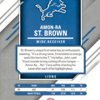 Amon-Ra St. Brown 2021 Donruss Elite Series Mint Rookie Card #126  GREEN Version