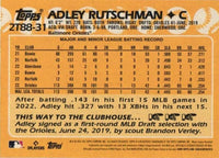 Adley Rutschman 2023 Topps '88 Topps 35th Anniversary Mint Rookie Insert Card #2T88-31
