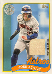 Jose Altuve 2024 Topps 35th Anniversary Series Game Used Bat Relic Card #89BR-JA