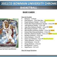 2022 2023 Topps Bowman University Chrome Basketball Series Unopened Factory Sealed Blaster Box with Possible Victor Wembanyama Autographs