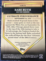 2012 Babe Ruth Topps Golden Greats RARE Authentic Game Used Bat Piece #6/10 Made
