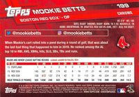 Mookie Betts 2017 Topps Chrome Series Mint Card #199
