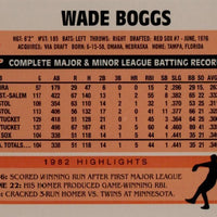 Wade Boggs 2006 Topps Rookie of the Week Series Mint Card #23