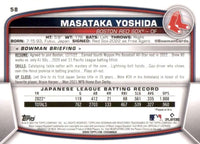 Masataka Yoshida 2023 Bowman Mint Rookie Card #58
