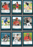 2009 Bowman Baseball Series Complete Mint Regular and Prospects 330 Card Set Loaded with Stars, Rookies and Hall of Famers
