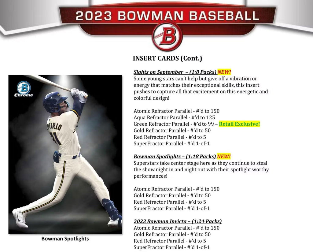 2023 Bowman Corbin Carroll BS-1 Spotlight RC