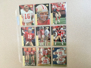 Joe Montana 1995 Upper Deck Official Career Complete Set