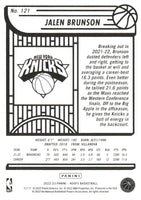 Jalen Brunson 2022 2023 NBA Hoops Series Mint Card #121
