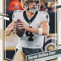 Derek Carr 2023 Donruss Football Series "Derek Dallas Carr" Full Name Variation of card #213