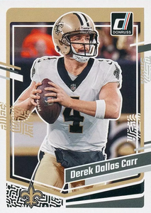 Derek Carr 2023 Donruss Football Series "Derek Dallas Carr" Full Name Variation of card #213