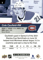 2021 2022 Upper Deck NHL STAR ROOKIES 25 Card Set with Cole Caufield, Jeremy Swayman and Trevor Zegras PLUS
