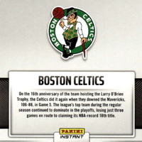 Boston Celtics 2023 2024 Panini NBA Champions Factory Sealed Limited Edition 30 Card Set with Jayson Tatum and Jaylen Brown Plus