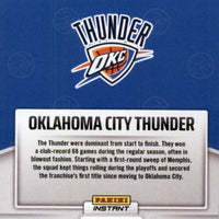 Oklahoma City Thunder 2024 2025 Panini Instant NBA Champions Limited Edition 30 Card Team Box Set Featuring 3 Different Shai Gilgeous-Alexander Cards plus Chet Holmgren, Jalen Williams, Alex Caruso and more Plus