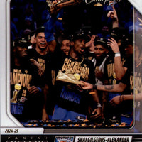 Oklahoma City Thunder 2024 2025 Panini Instant NBA Champions Limited Edition 30 Card Team Box Set Featuring 3 Different Shai Gilgeous-Alexander Cards plus Chet Holmgren, Jalen Williams, Alex Caruso and more Plus