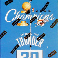 Oklahoma City Thunder 2024 2025 Panini Instant NBA Champions Limited Edition 30 Card Team Box Set Featuring 3 Different Shai Gilgeous-Alexander Cards plus Chet Holmgren, Jalen Williams, Alex Caruso and more Plus